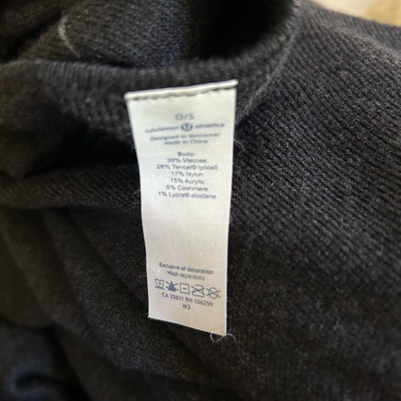 Lululemon Live Freely Wrap Charcoal Gray - Picture 6 of 6